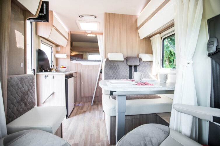 Interior of caravan/motorhome