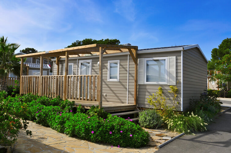 Static Caravan on camp site