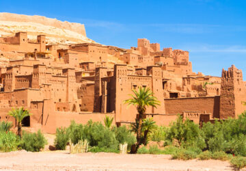 Traditional medieval oasis fortress of Ait Benhaddou, Ouarzazate, Morocco.
