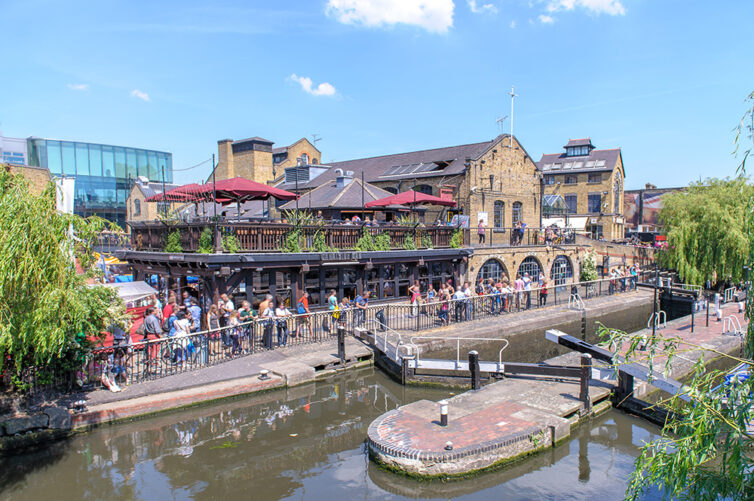 Camden Locks London UK.