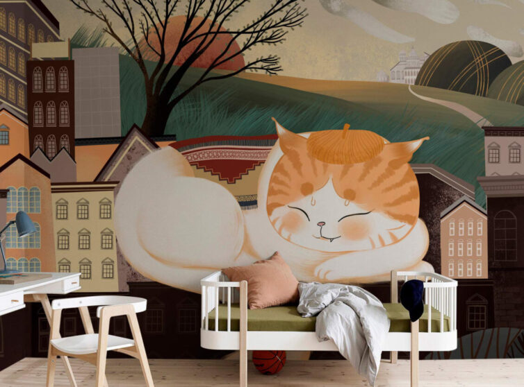 Sleeping cat wallpaper from Ever Wallpaper