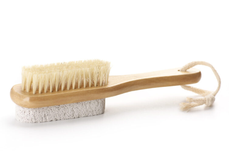 Pumice stone brush