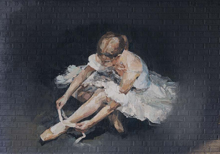 Balerina wall design by Print on your wall