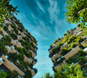 Vertical Forest (Bosco Verticale) Innovative Green House Skyscraper representing commitment to sustainable economy designed by Boeri Studio
