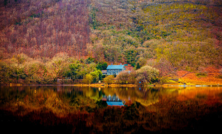 Autumn landscape in Snowdonia, Wales