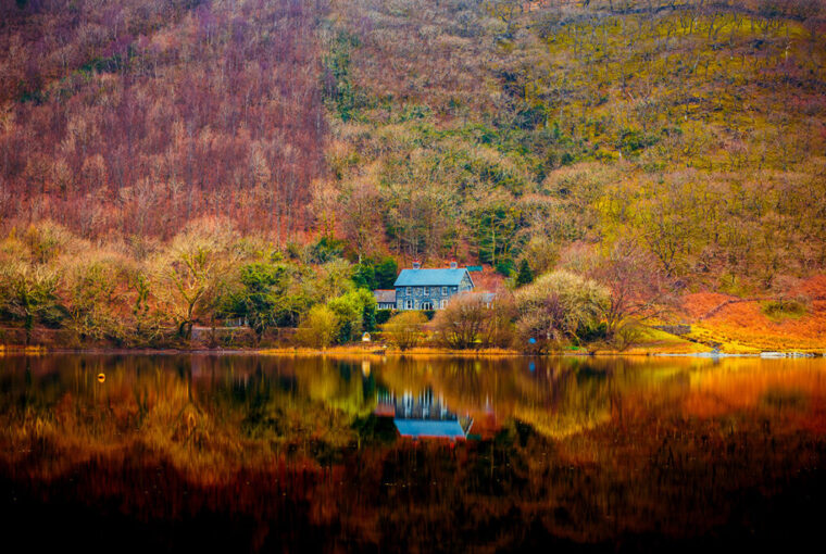 Autumn landscape in Snowdonia, Wales