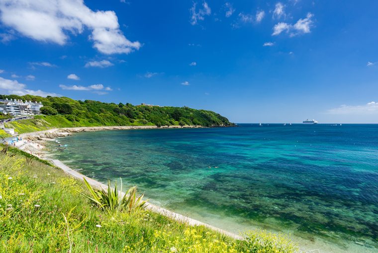 Castle Beach Falmouth Cornwall England UK