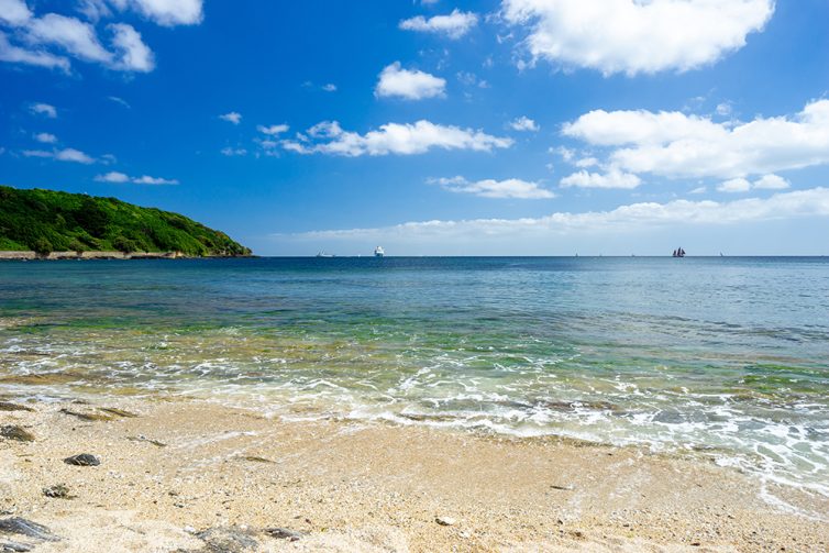 Castle Beach Falmouth Cornwall England UK